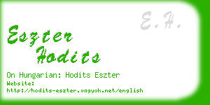 eszter hodits business card